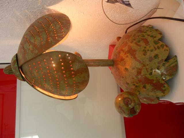 Photo lampe à poser Forme tortue verte sous ombrelle image 6/6