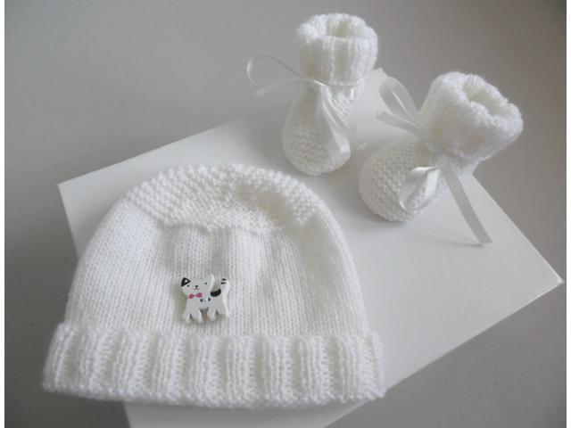 Photo Layettes tricotées main pas chères image 6/6