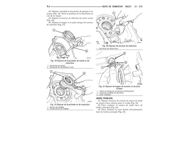 Photo manuel atelier entretien réparation technique maintenance Jeep Wrangler TJ - Fr image 6/6