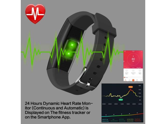Photo Montre Connectée Cardiofréquencemètre Bracelet Connecté Podomètre GPS Fitn image 6/6
