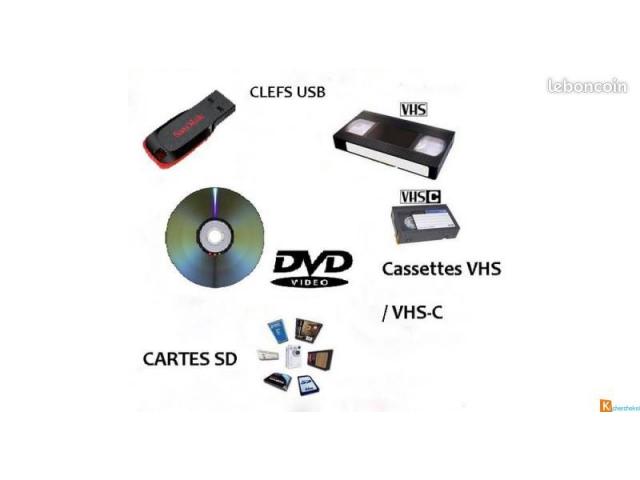 Photo Numérisation et Transfert cassettes vhs ou vhs-c sur support numérique de votre choix image 6/6