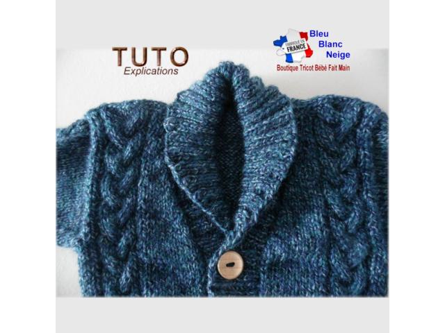 Photo Patron layette à tricoter Gilet bébé Irlandais bonnet chaussons bb image 6/6