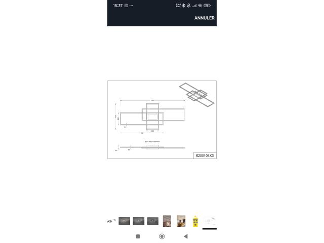 Photo plafonnier led trio leuchten irvine 80€ prix a discuter  très bon état occasion à saisir image 6/6