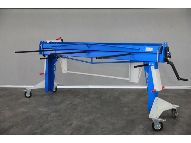 Photo Plieuse de tôle OLMET M40X2200 avec cisaille rotative+boudineuse 2m+finisseur de joint+roues de tran image 6/6
