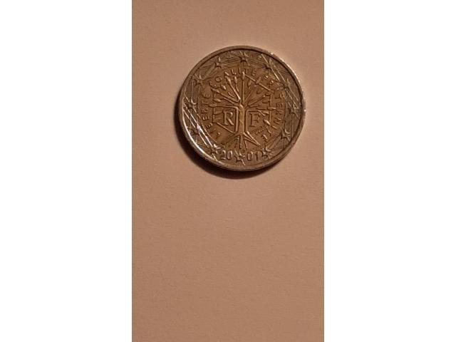 Photo Rare pièces de 2 Euros France. Arbre de vie RF 2001.Défauts + Fauté d'un Fer à  Cheval image 6/6