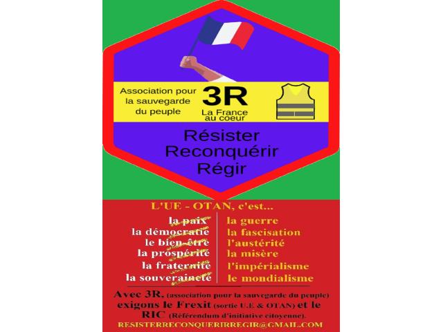 Photo Rassemblement (& expos): Qui veut la paix, prépare le Frexit ! Sortons de l’Union-européenne néo image 6/6