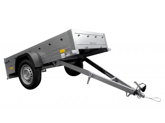 Photo REMORQUE TÔLE NON FREINÉE GARDEN TRAILER 200 KIPP 200X106 CM [AVEC REHAUSSES GRILLAGÉES, BÂCHE HAUTE image 6/6