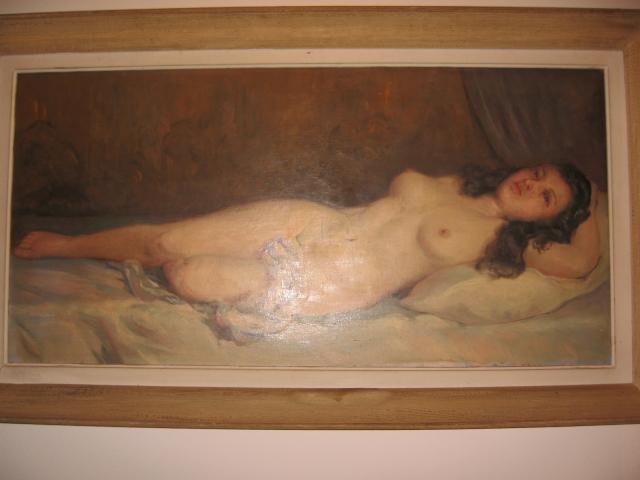 Photo Tableau "Femme allongée nue"...Peinture à l'huile réalisée par artiste amateur. image 6/6