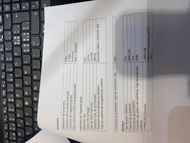 Photo Tablette Samsung Galaxy S9 FE 10.9’’256 Go avec housse image 6/6