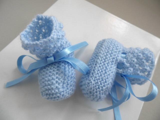 Photo Tricot bébé trousseau laine Bleu Astra image 6/6