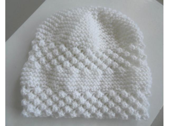 Photo Trousseau blanc naissance tricot laine bébé fait main image 6/6
