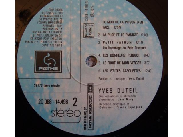 Photo Vinyl Yves DUTEIL image 6/6